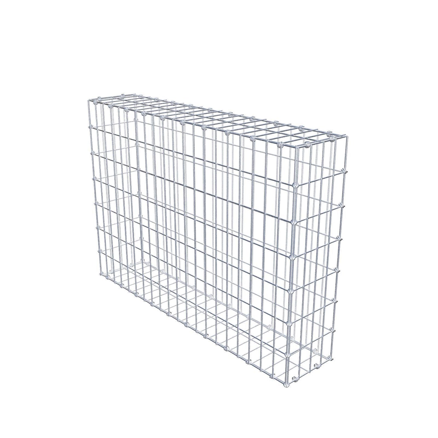 Gabion 100 cm x 70 cm x 20 cm (L x H x D), maskestørrelse 5 x 10 cm, spiralring