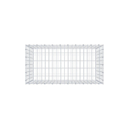 Gabion 100 cm x 70 cm x 50 cm (L x H x P), mailles 5 x 10 cm, anneau en spirale