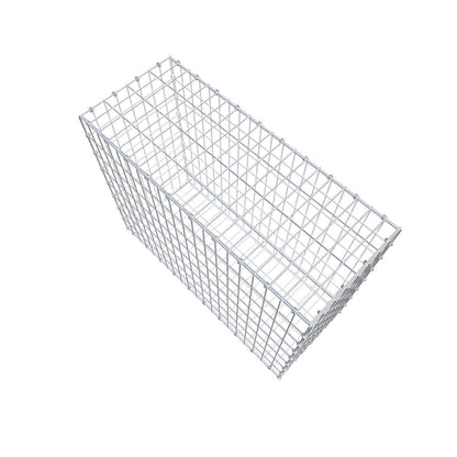 Gabion 100 cm x 80 cm x 40 cm (L x H x D), mesh size 5 x 10 cm, spiral ring