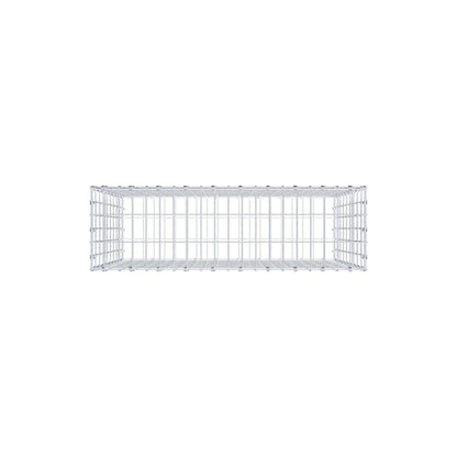Gabione 100 cm x 90 cm x 30 cm (L x H x T), Maschenweite 5 x 10 cm, Spiralring