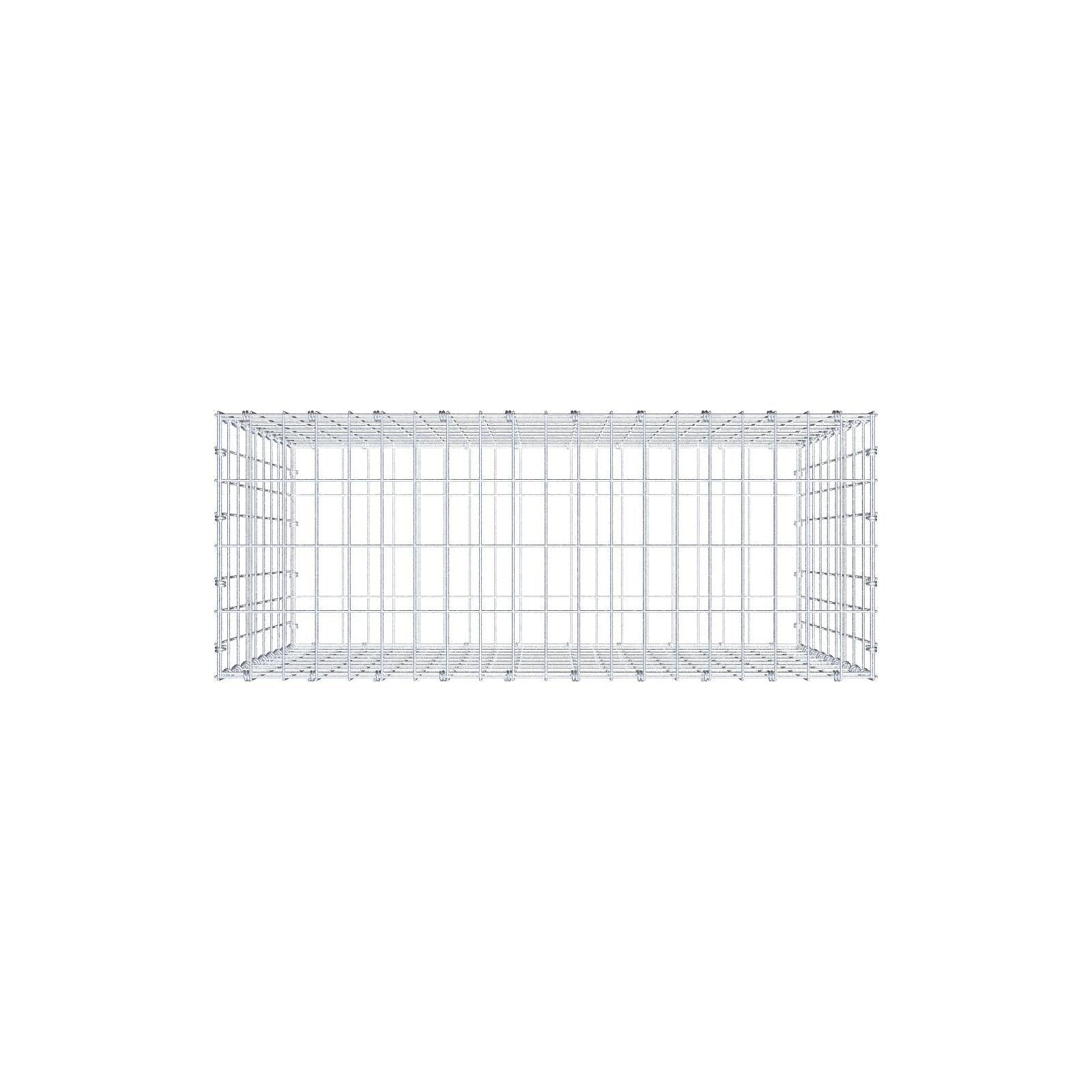 Gabion 100 cm x 90 cm x 40 cm (L x H x P), mailles 5 x 10 cm, anneau en spirale