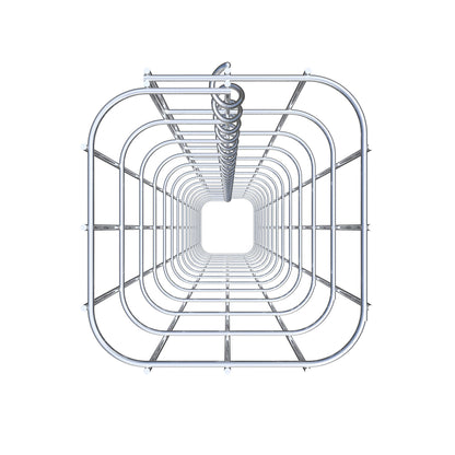 Schanskorfzuil 17 x 17 cm, MW 5 x 10 cm vierkant