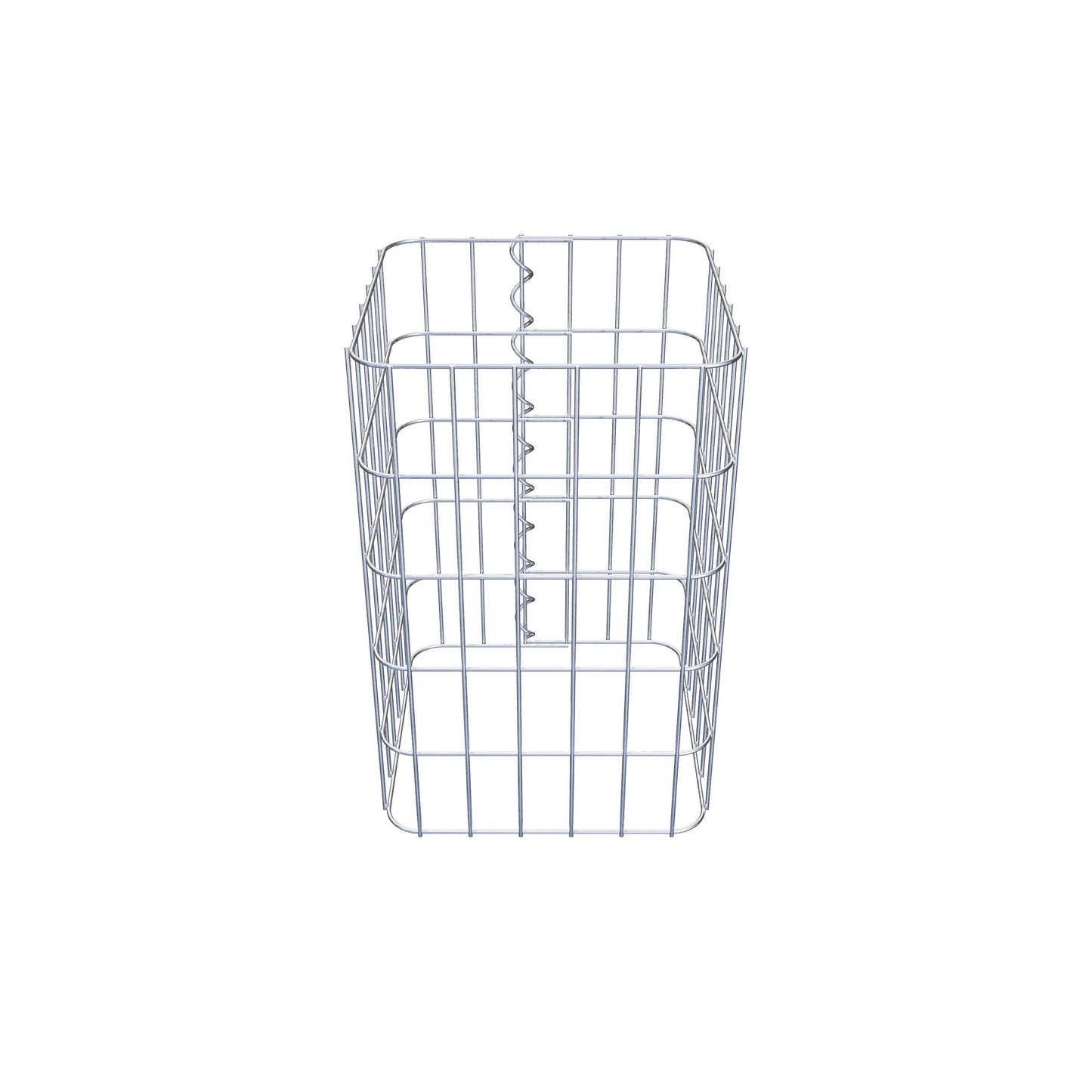 Coluna de gabião 32 x 32 cm, MW 5 x 10 cm quadrado