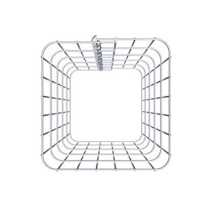 Coluna de gabião 32 x 32 cm, MW 5 x 10 cm quadrado