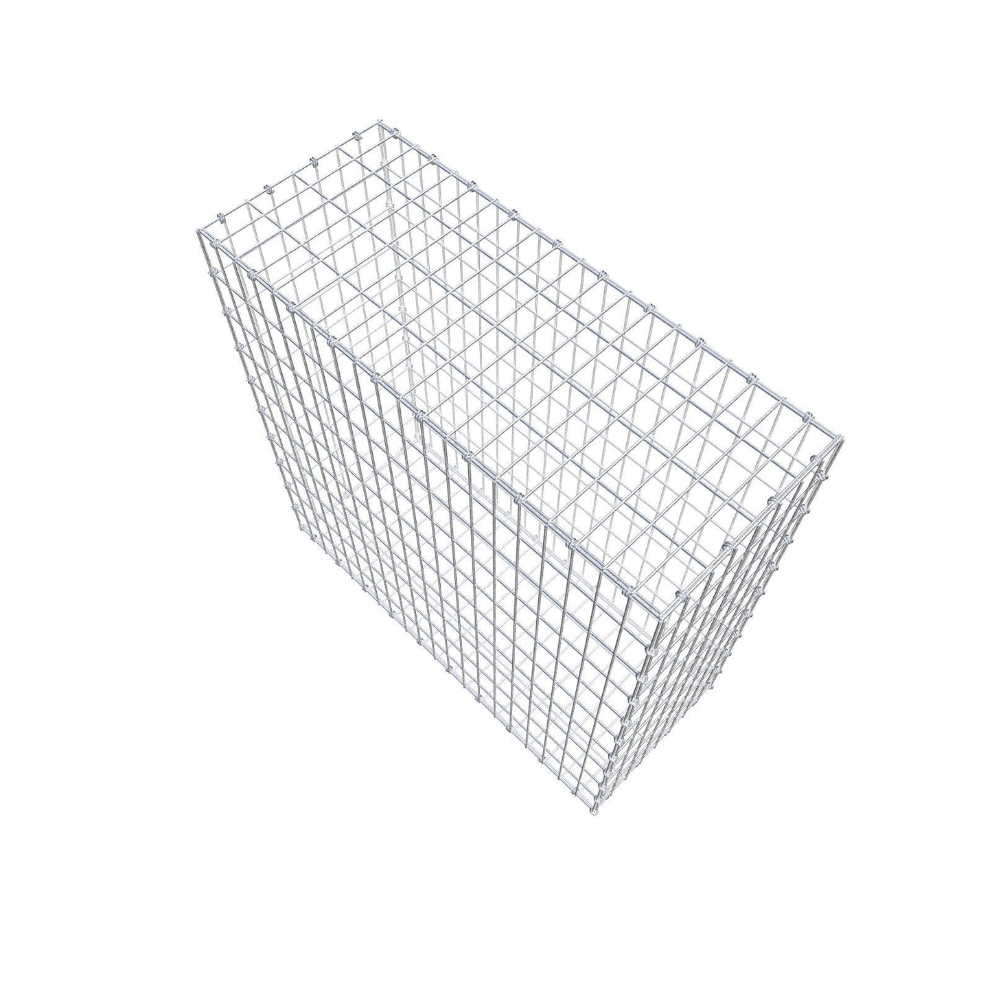 Gabion 100 cm x 100 cm x 40 cm (L x H x P), mailles 5 x 10 cm, anneau en spirale