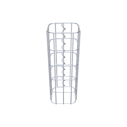 Schanskorfzuil 17 x 17 cm, MW 5 x 10 cm vierkant