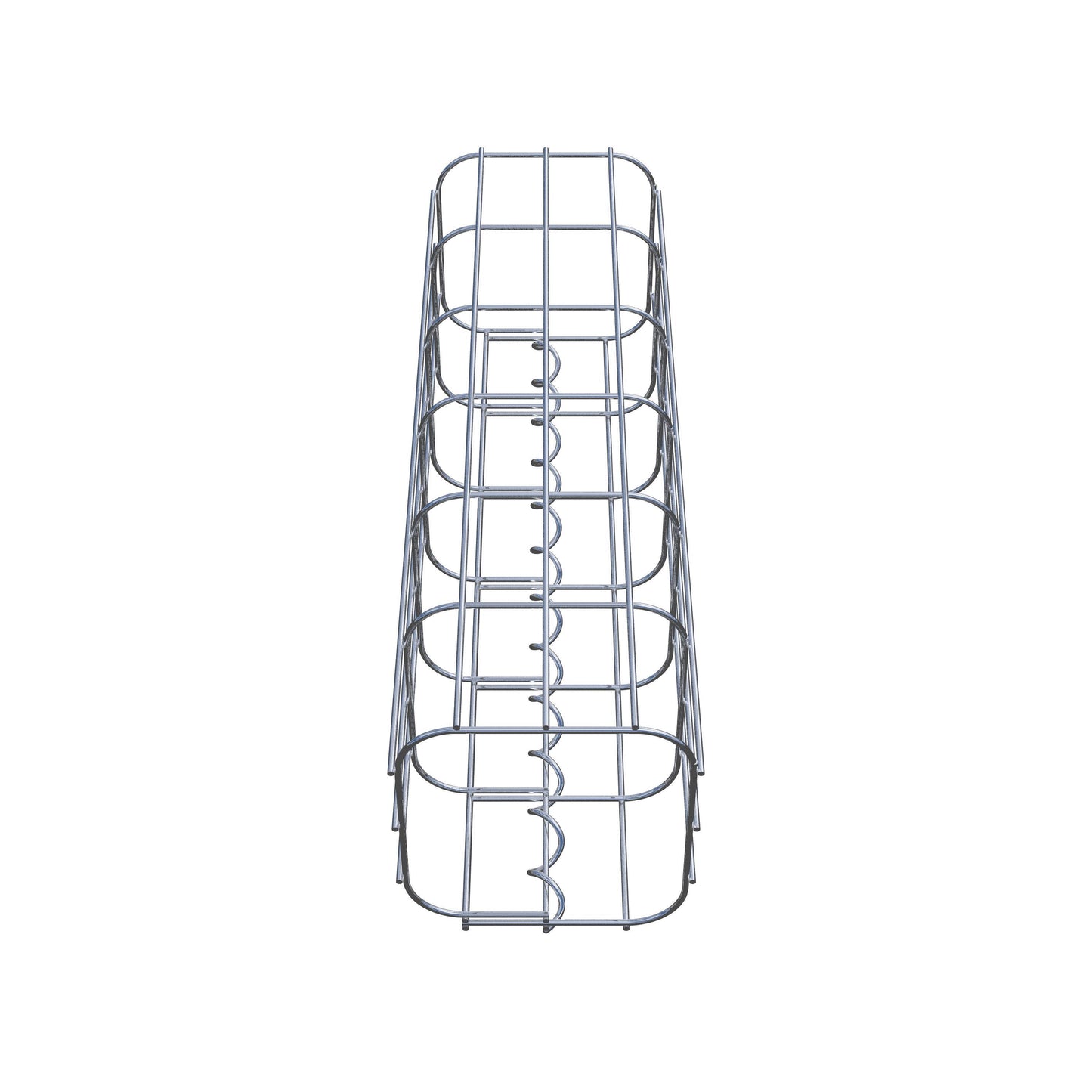 Schanskorfzuil 17 x 17 cm, MW 5 x 10 cm vierkant