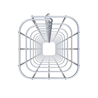 Schanskorfzuil 17 x 17 cm, MW 5 x 10 cm vierkant