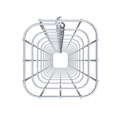 Schanskorfzuil 17 x 17 cm, MW 5 x 10 cm vierkant