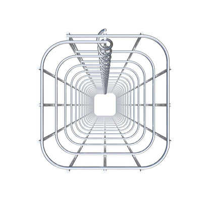 Schanskorfzuil 17 x 17 cm, MW 5 x 10 cm vierkant
