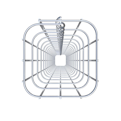 Schanskorfzuil 17 x 17 cm, MW 5 x 10 cm vierkant