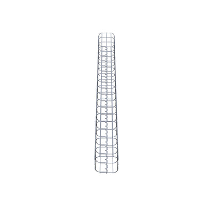 Schanskorfzuil 17 x 17 cm, MW 5 x 10 cm vierkant