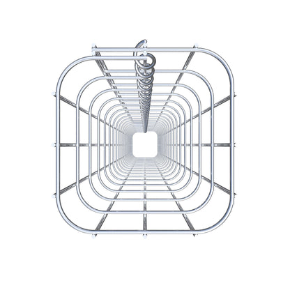 Schanskorfzuil 17 x 17 cm, MW 5 x 10 cm vierkant