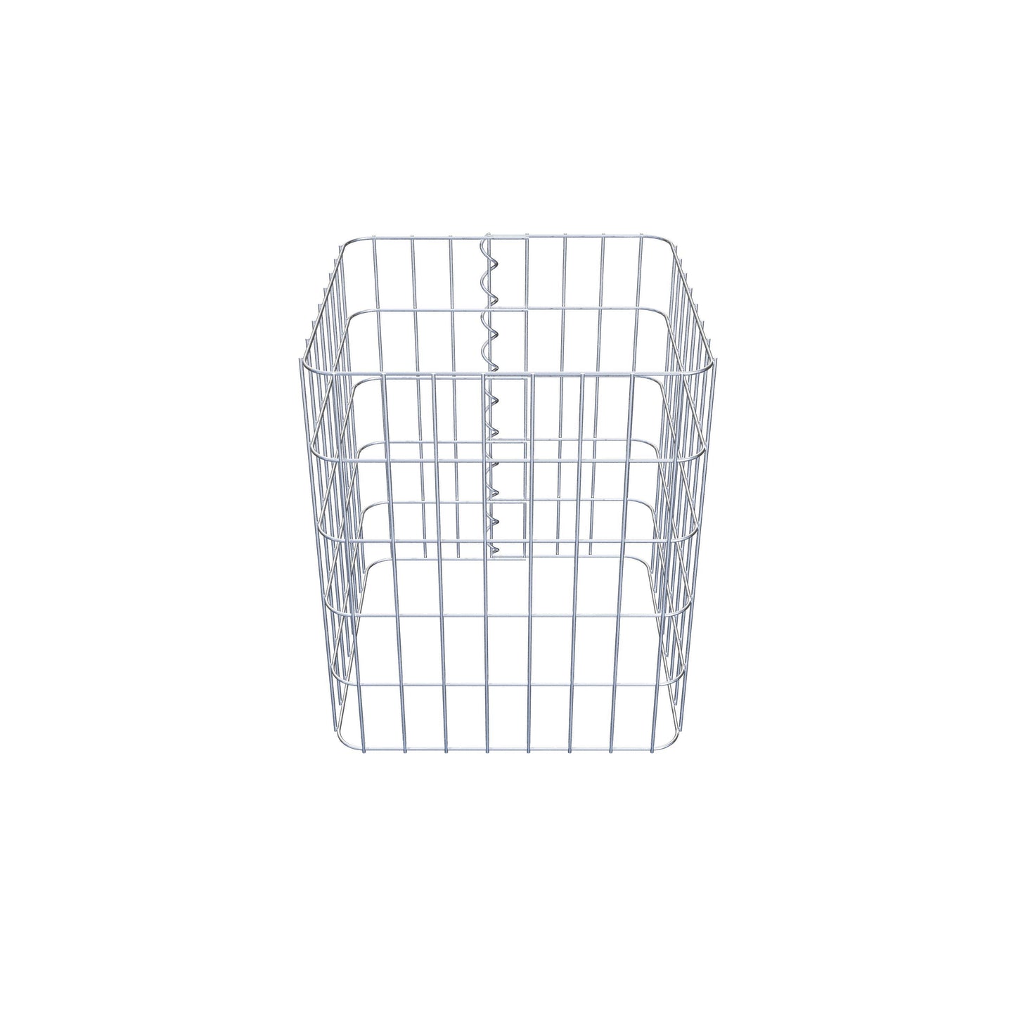 Coluna de gabião 42 x 42 cm, MW 5 x 10 cm quadrado