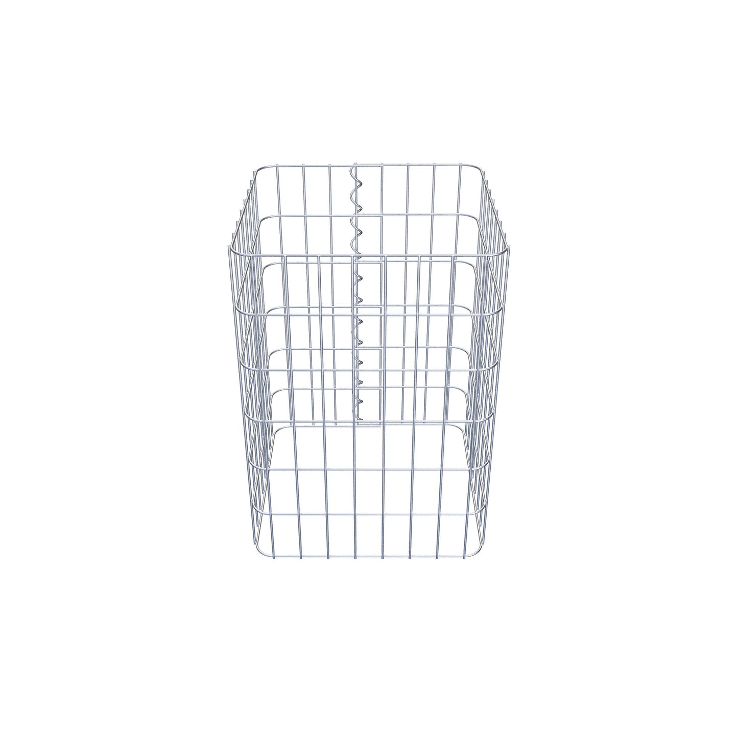 Coluna de gabião 42 x 42 cm, MW 5 x 10 cm quadrado