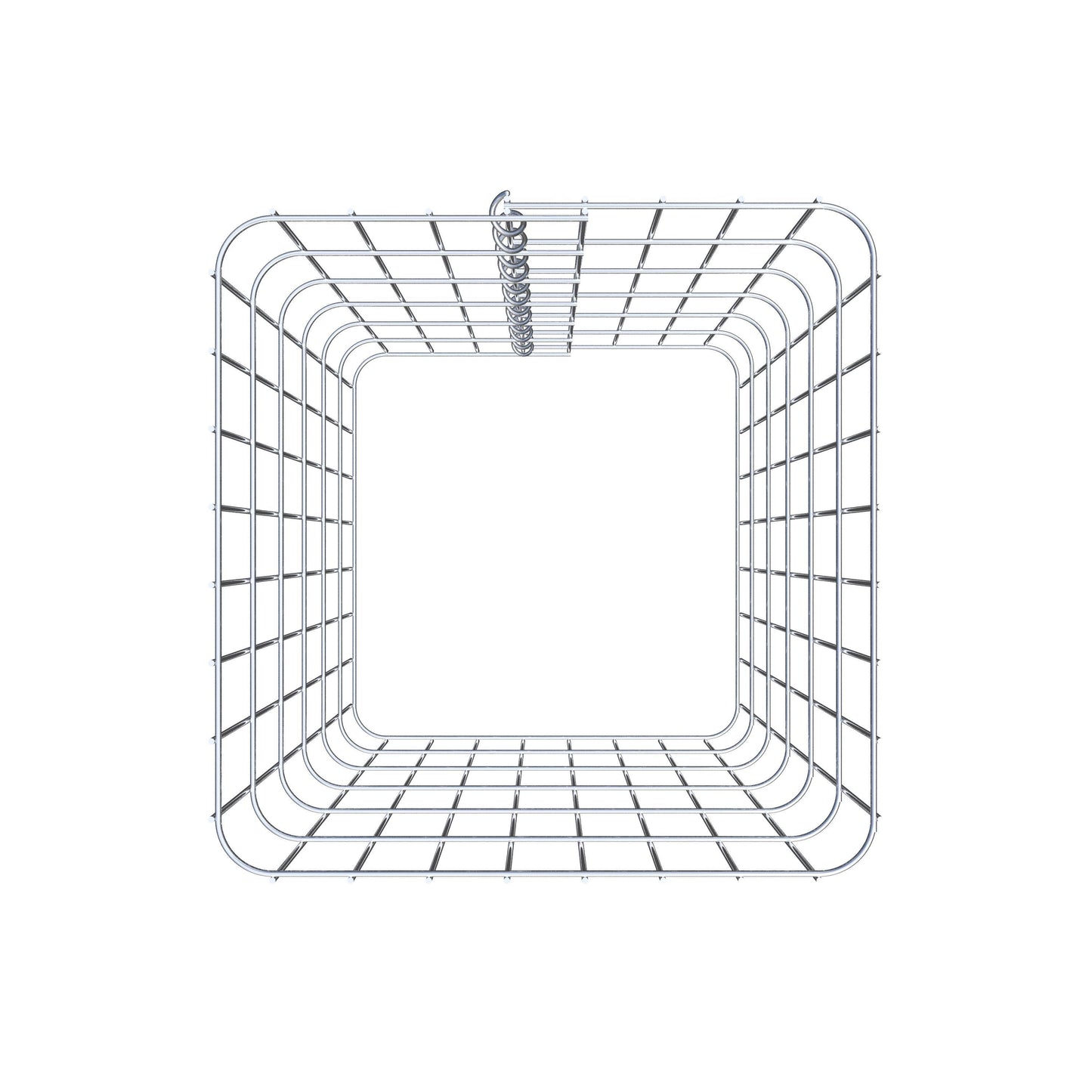 Coluna de gabião 42 x 42 cm, MW 5 x 10 cm quadrado