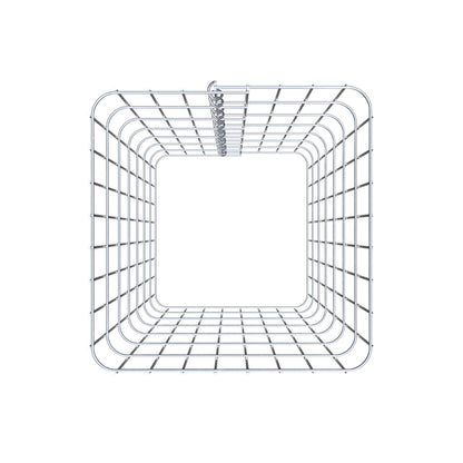 Coluna de gabião 42 x 42 cm, MW 5 x 10 cm quadrado