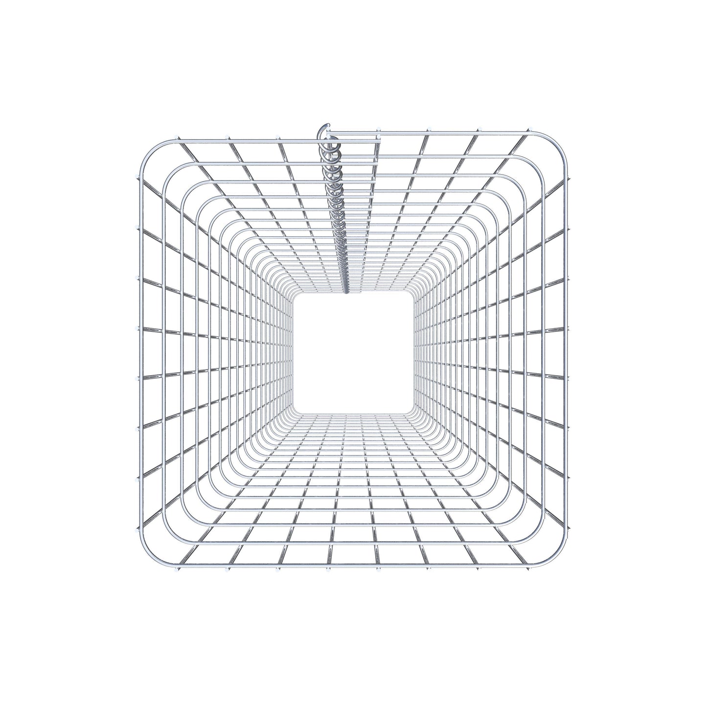 Coluna de gabião 42 x 42 cm, MW 5 x 10 cm quadrado