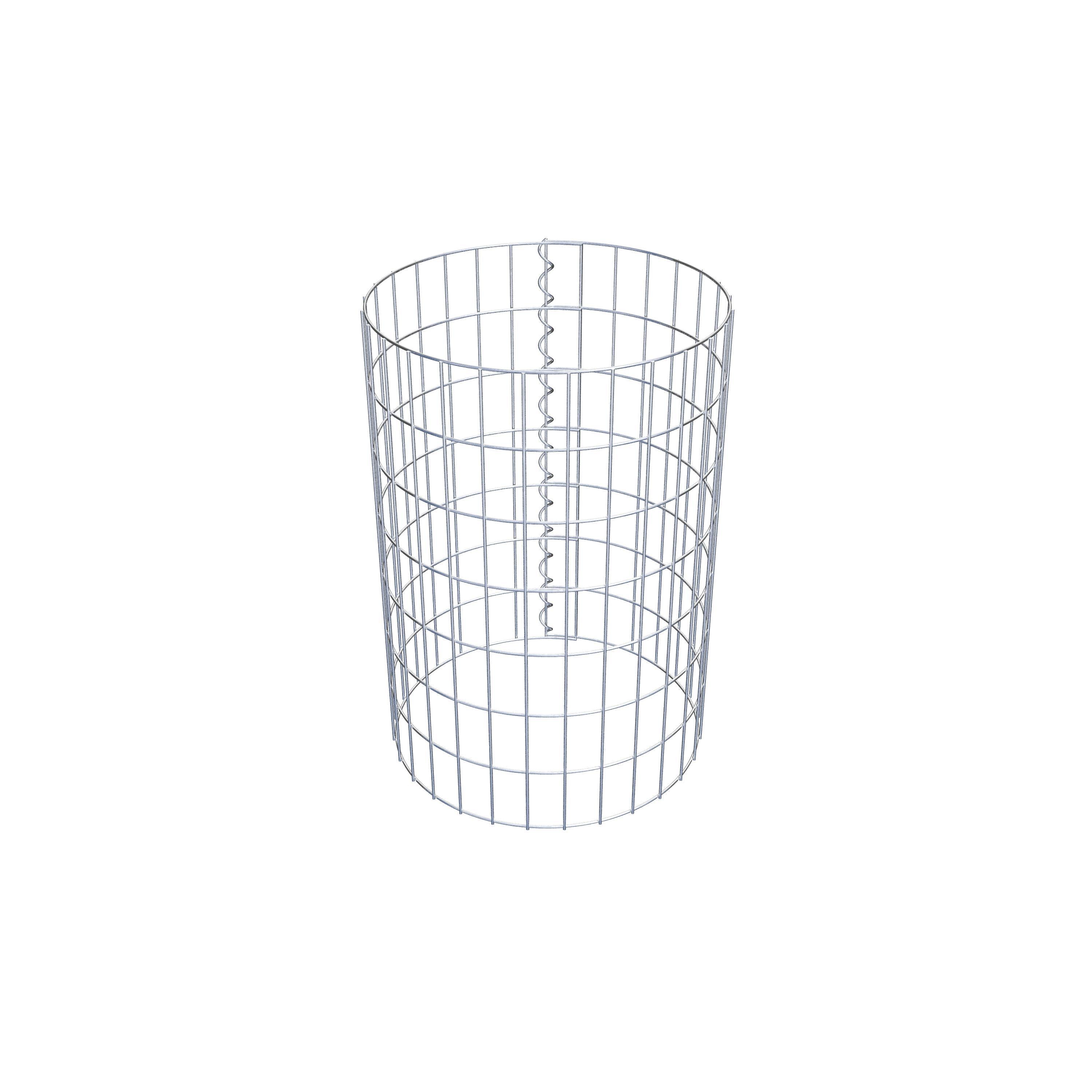 Schanskorfkolom diameter 47 cm, MW 5 x 10 cm rond