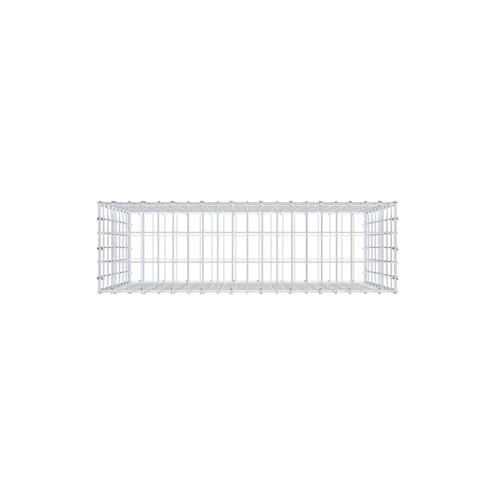 Gabione 100 cm x 80 cm x 30 cm (L x H x T), Maschenweite 5 cm x 10 cm, C-Ring