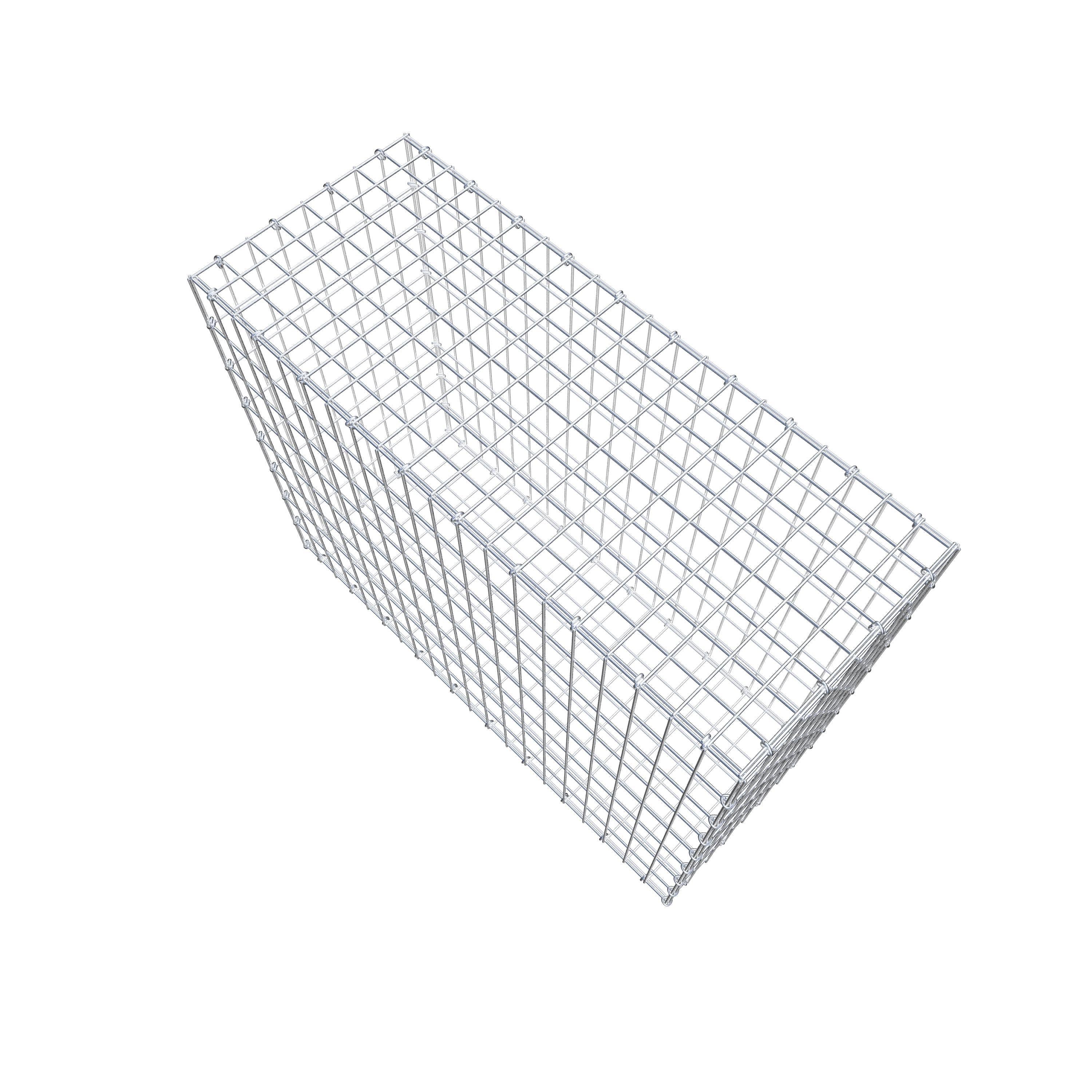 Schanskorf 100 cm x 80 cm x 40 cm (L x H x D), maaswijdte 5 cm x 10 cm, C-ring