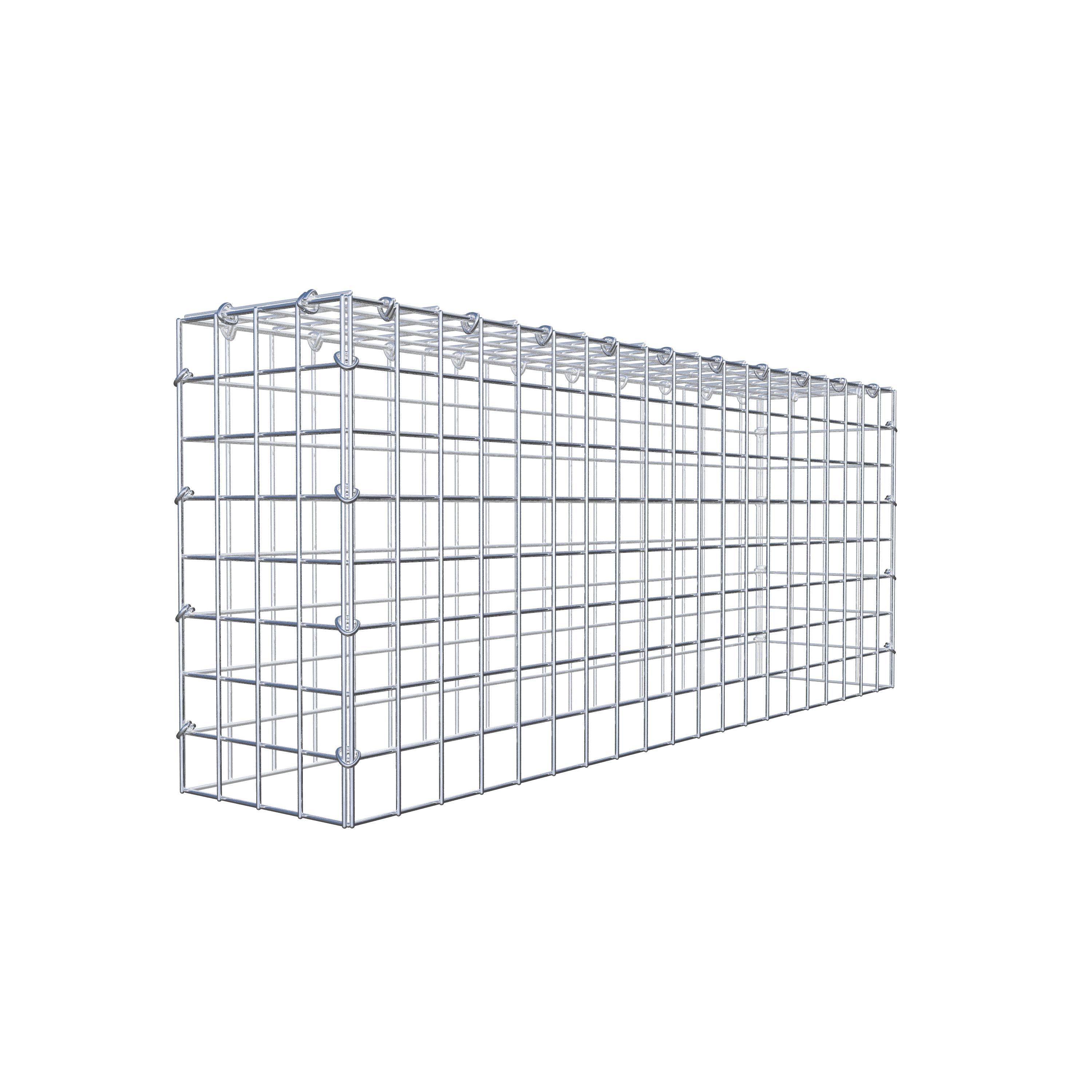 Monteret gabion type 3 100 cm x 40 cm x 20 cm (L x H x D), maskestørrelse 5 cm x 5 cm, C-ring