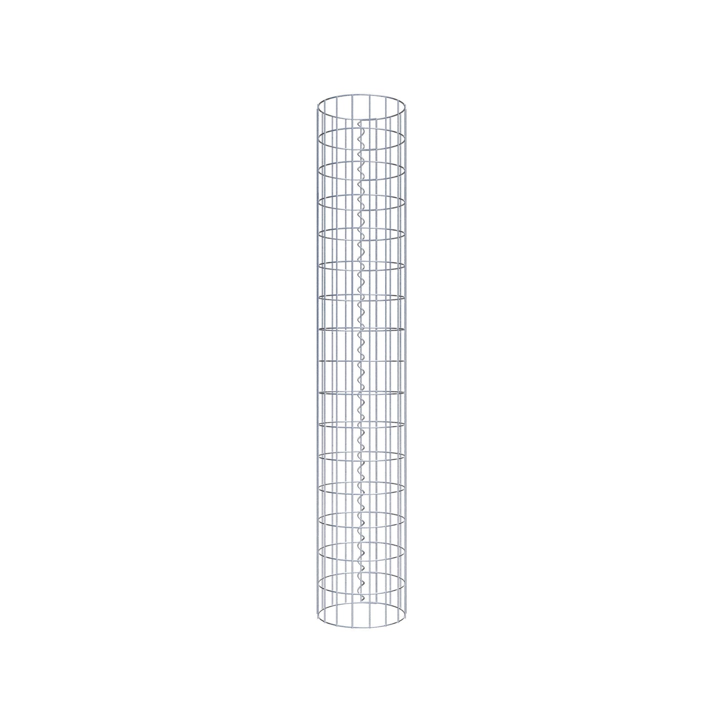 Colonne de gabion ronde 27 cm de diamètre, 160 cm de hauteur, maille 5 cm x 10 cm