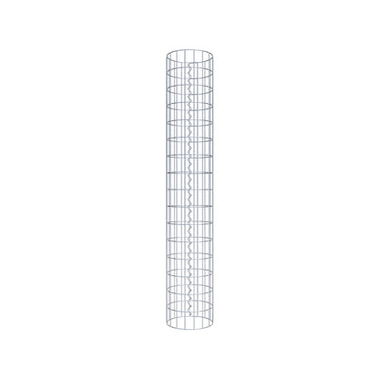 Colonne de gabion ronde 27 cm de diamètre, 160 cm de hauteur, maille 5 cm x 10 cm