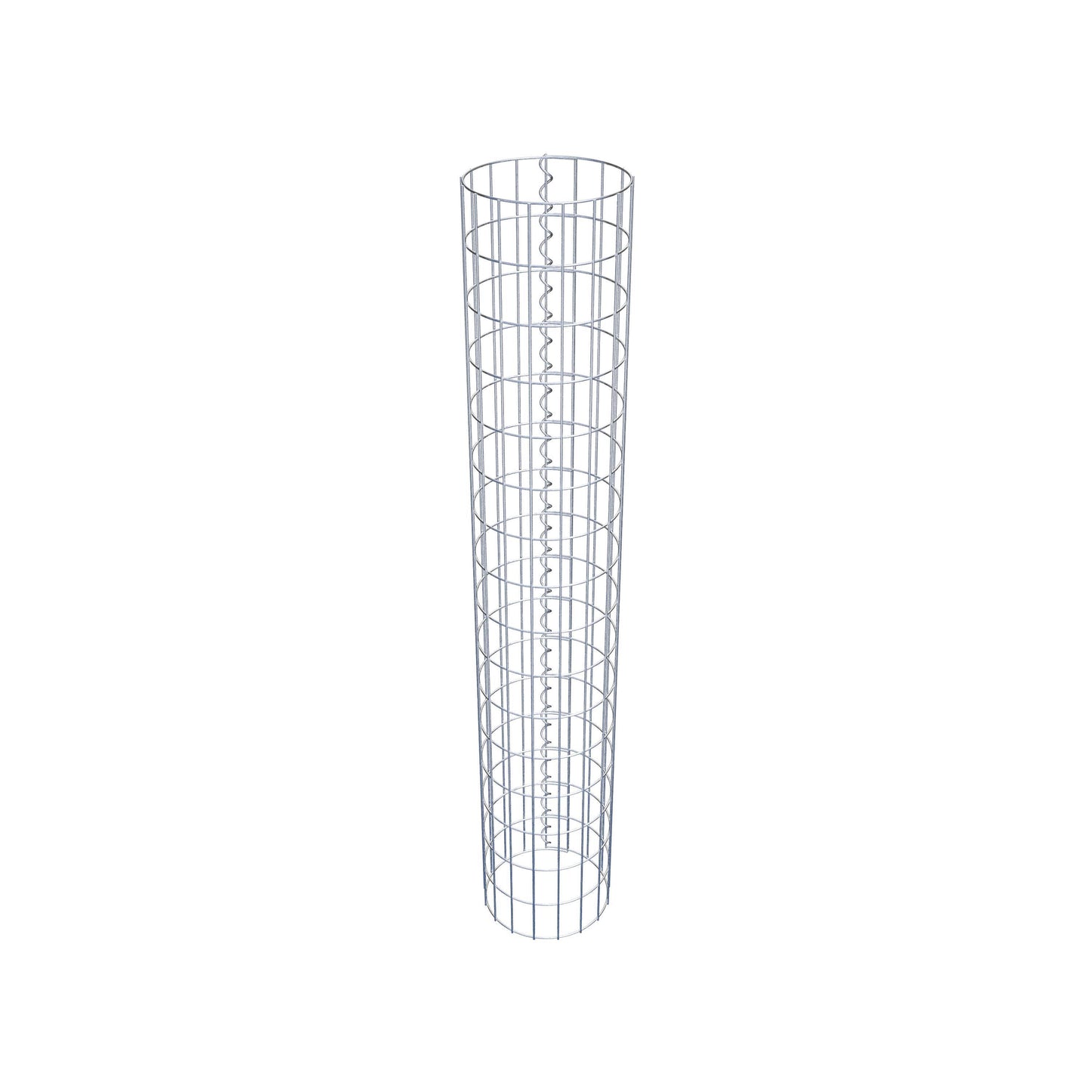 Colonne de gabion ronde 27 cm de diamètre, 160 cm de hauteur, maille 5 cm x 10 cm