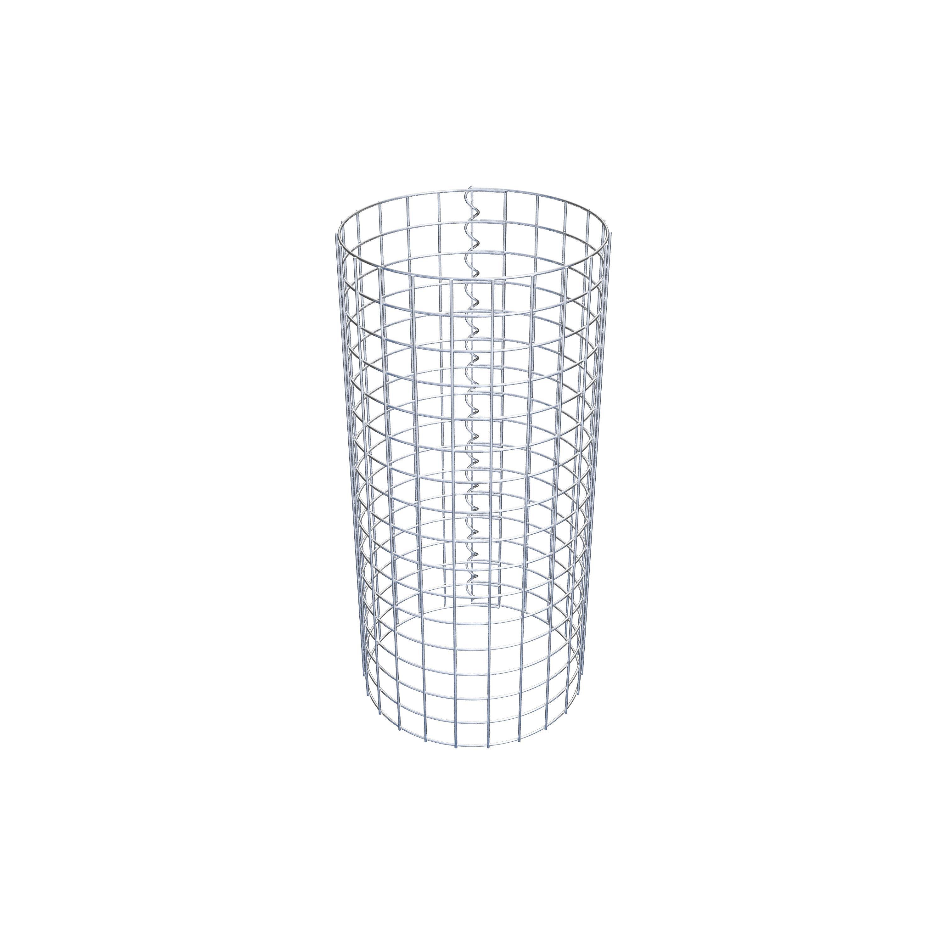 Coluna de gabião diâmetro 37 cm MW 5 x 5 cm redondo