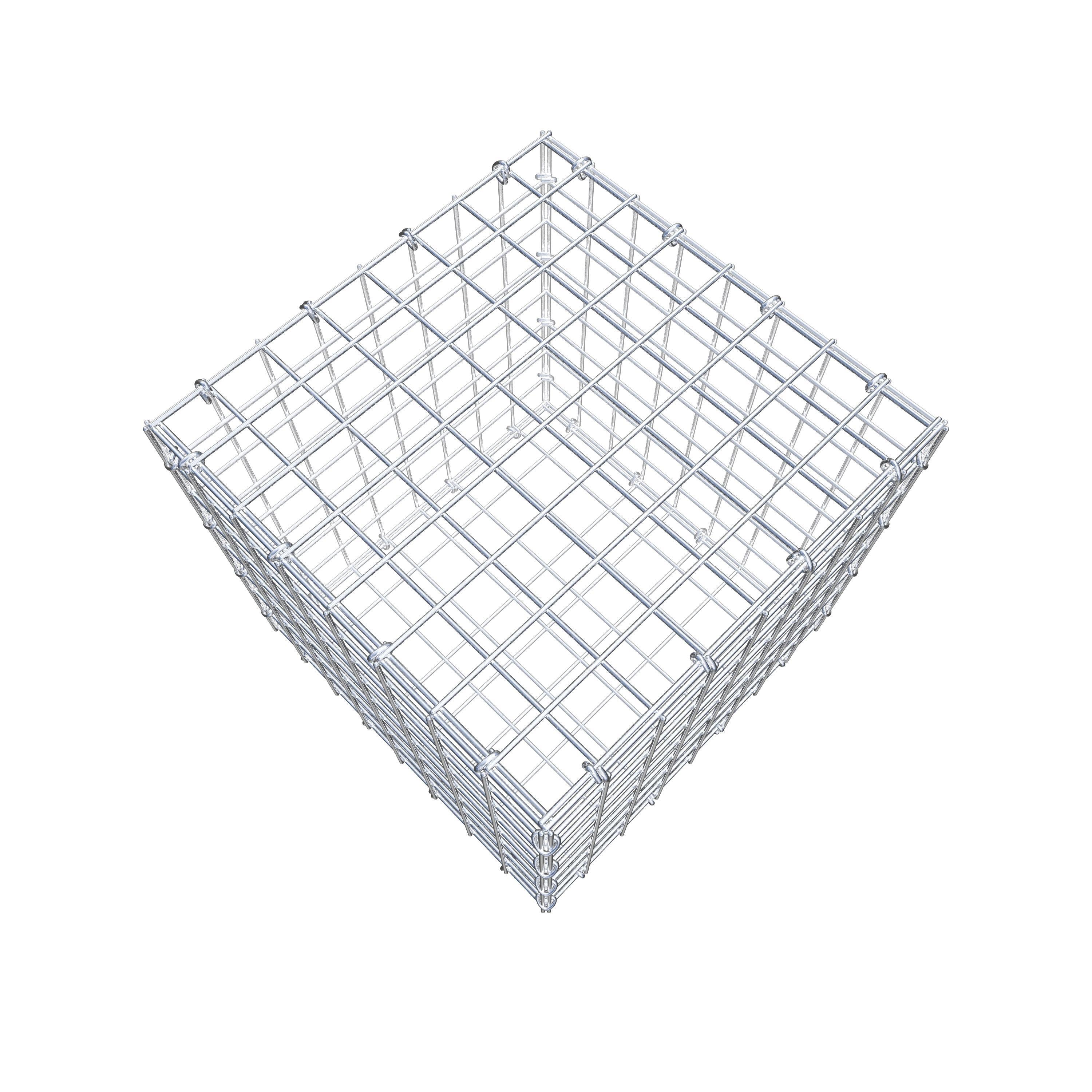 Schanskorf 40 cm x 40 cm x 40 cm (L x H x D), maaswijdte 5 cm x 5 cm, C-ring