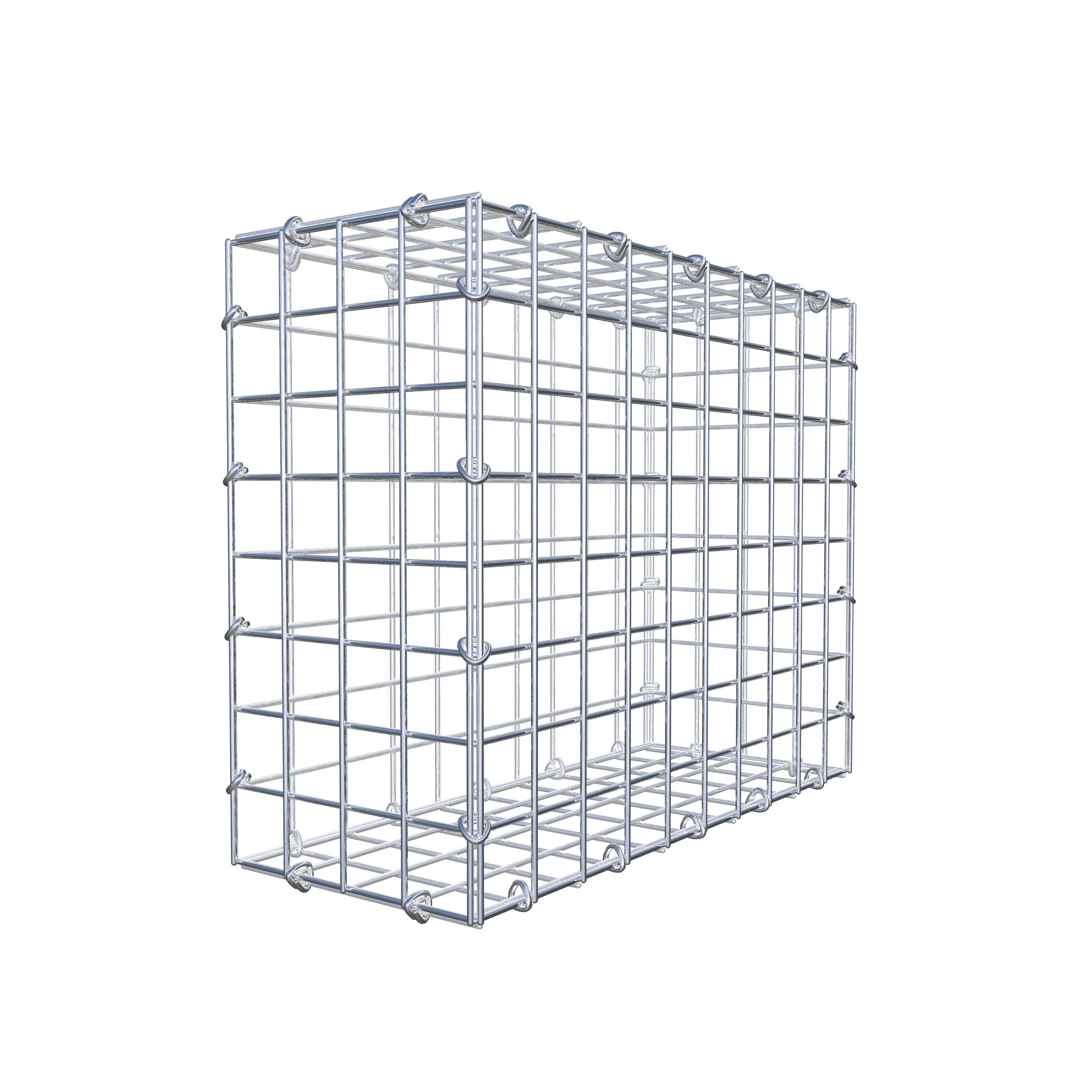 Schanskorf 50 cm x 40 cm x 20 cm (L x H x D), maaswijdte 5 cm x 5 cm, C-ring