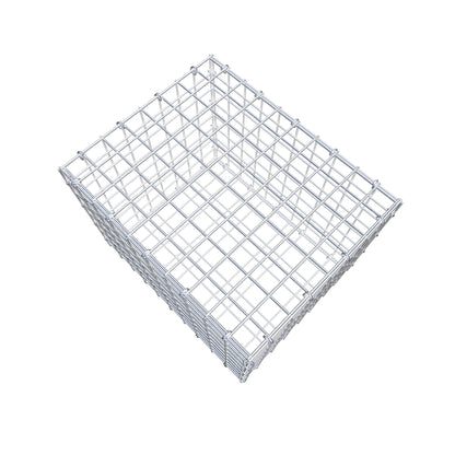 Gavión 50 cm x 40 cm x 40 cm (L x A x P), luz de malla 5 cm x 5 cm, anillo en C