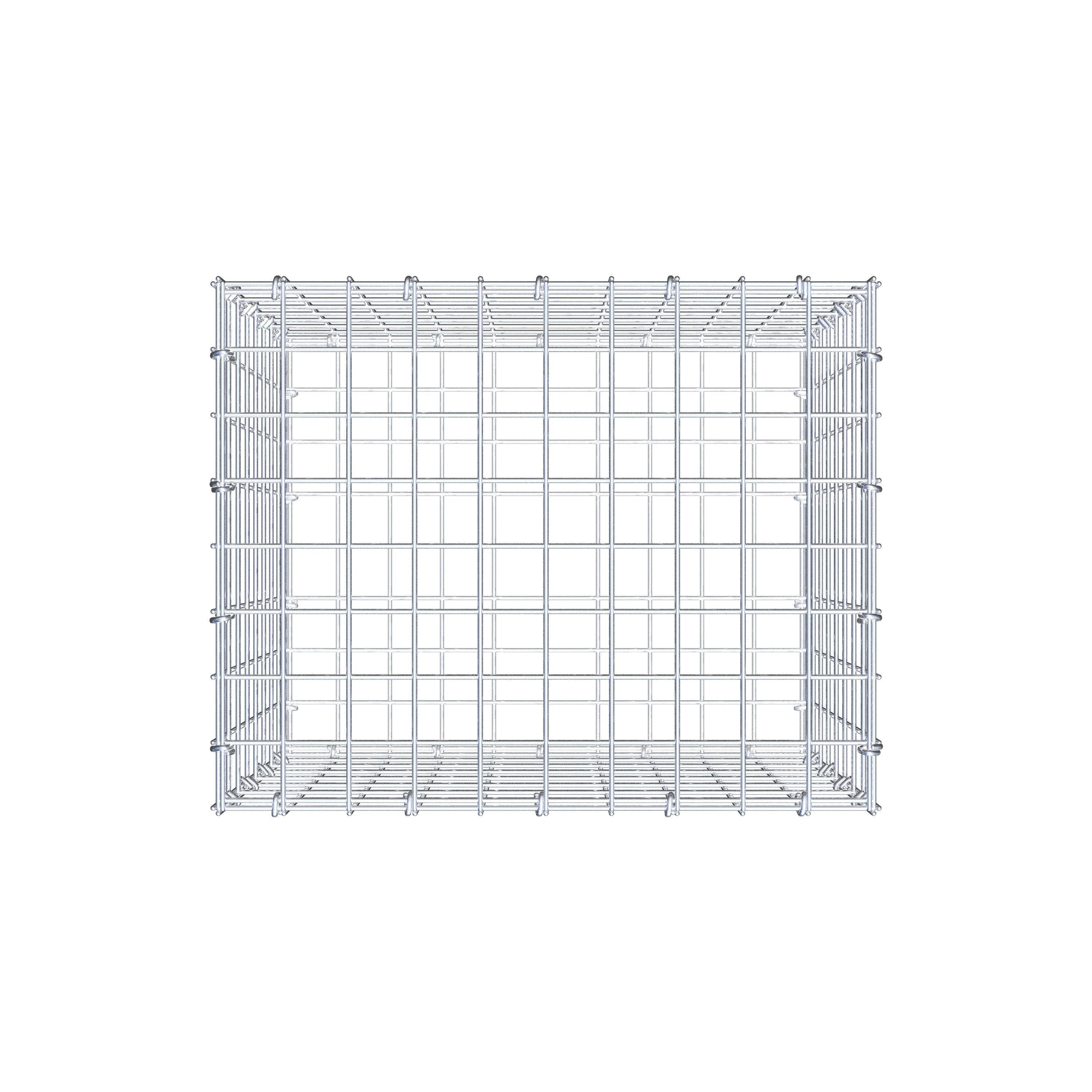 Gabion 50 cm x 40 cm x 40 cm (L x H x D), maskestørrelse 5 cm x 5 cm, C-ring