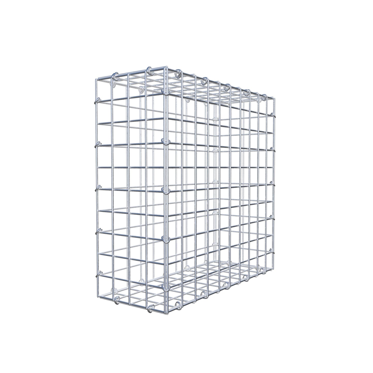 Gabion 50 cm x 50 cm x 20 cm (L x H x D), maskestørrelse 5 cm x 5 cm, C-ring
