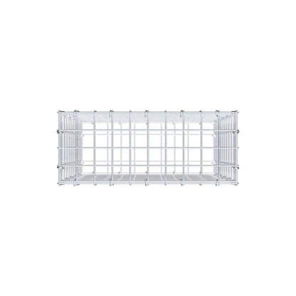 Gabion 50 cm x 50 cm x 20 cm (L x H x D), maskestørrelse 5 cm x 5 cm, C-ring