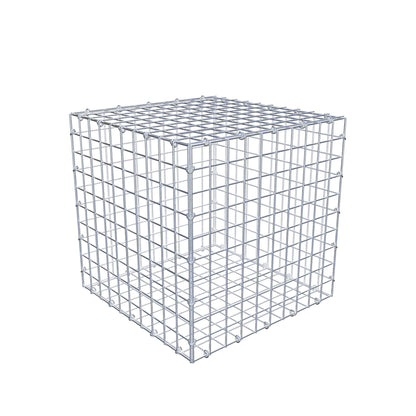 Gabion 50 cm x 50 cm x 50 cm (L x H x P), mailles 5 cm x 5 cm, anneau en C