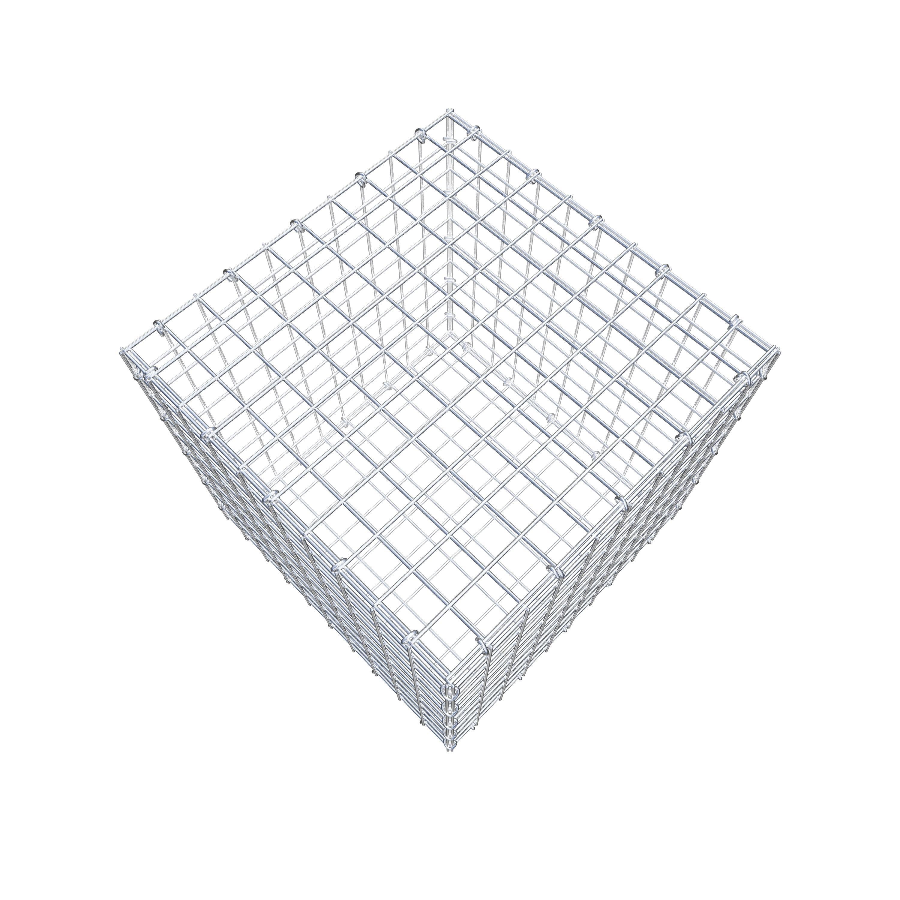 Gabion 50 cm x 50 cm x 50 cm (L x H x D), maskestørrelse 5 cm x 5 cm, C-ring