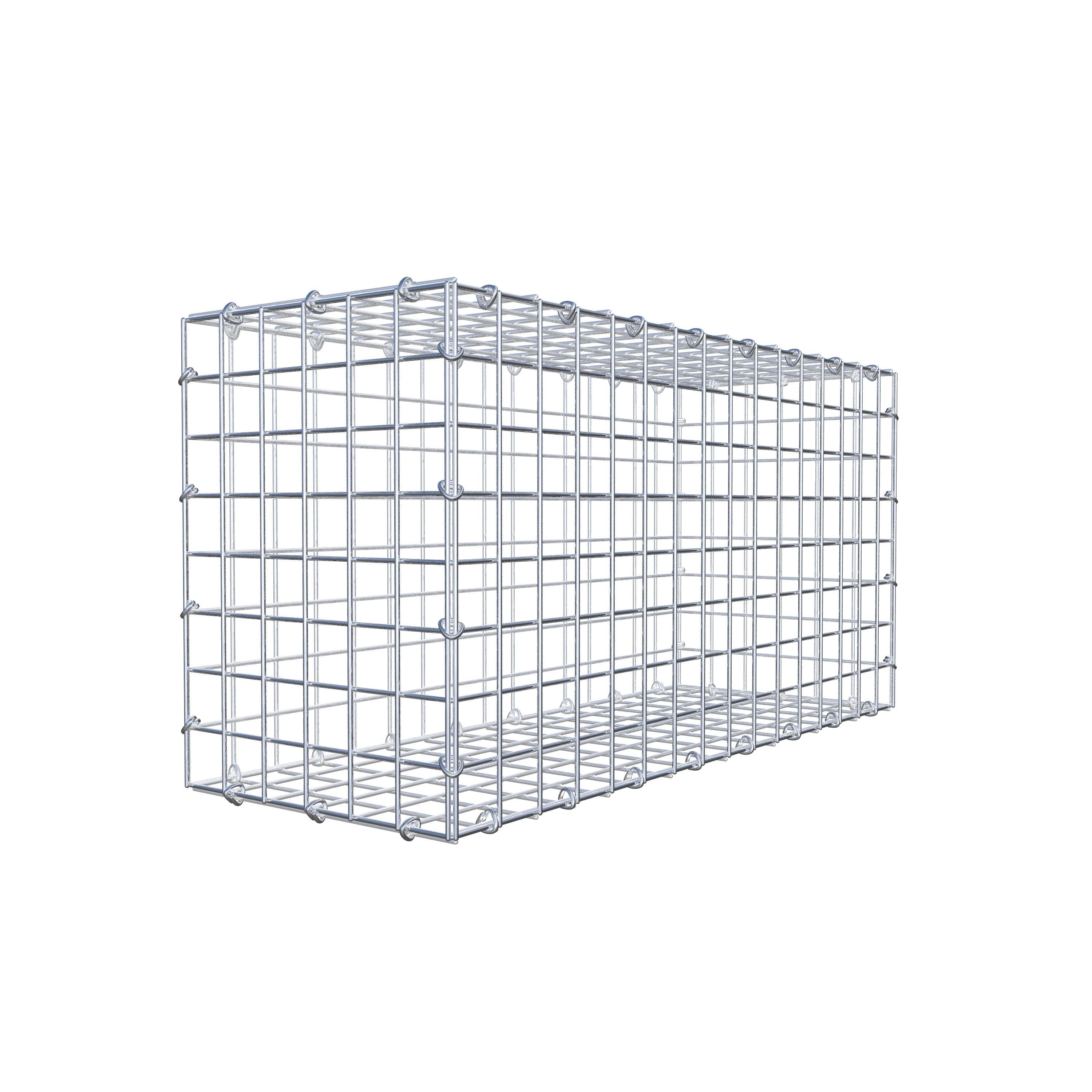 Gabion 80 cm x 40 cm x 30 cm (L x H x D), maskestørrelse 5 cm x 5 cm, C-ring