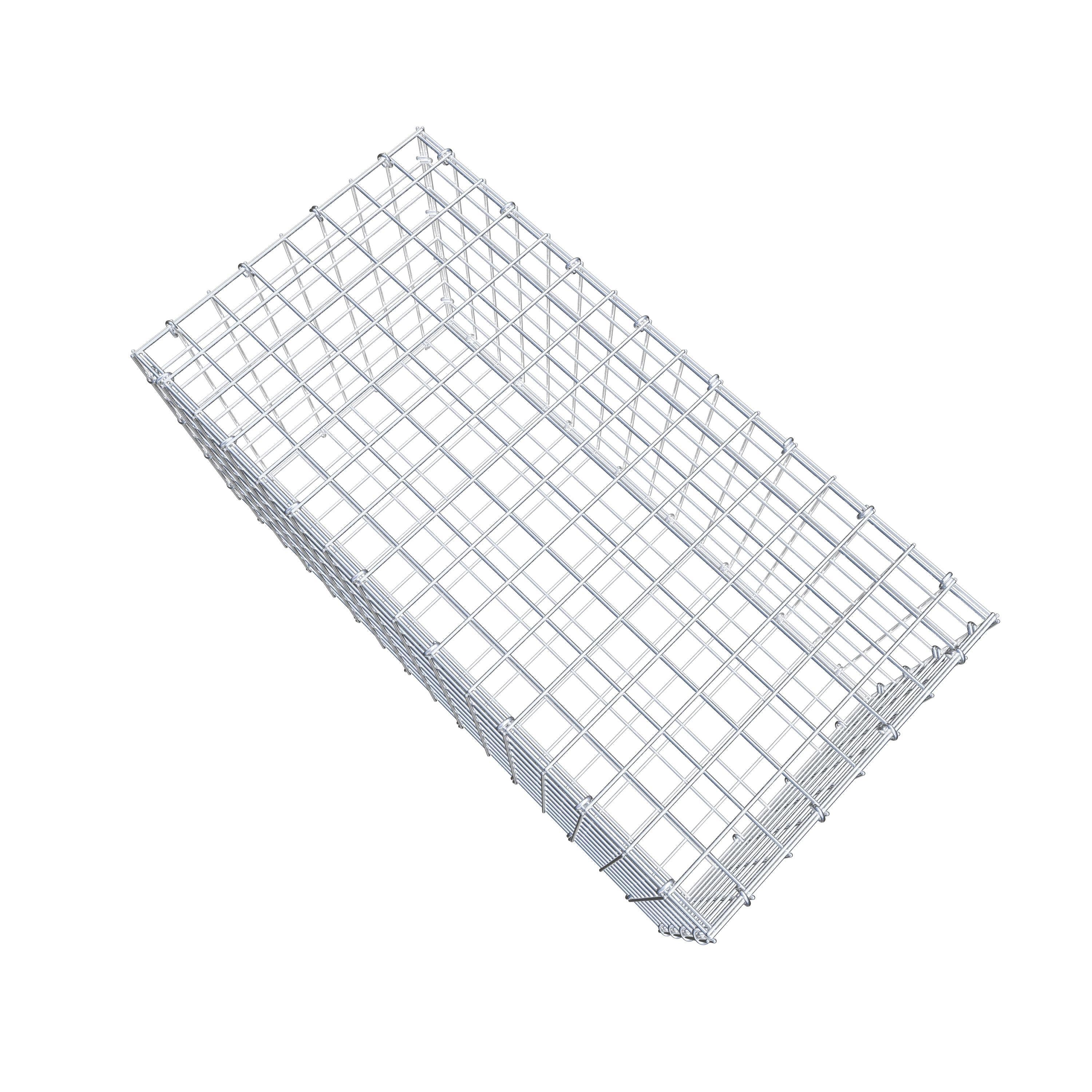 Schanskorf 80 cm x 40 cm x 40 cm (L x H x D), maaswijdte 5 cm x 5 cm, C-ring