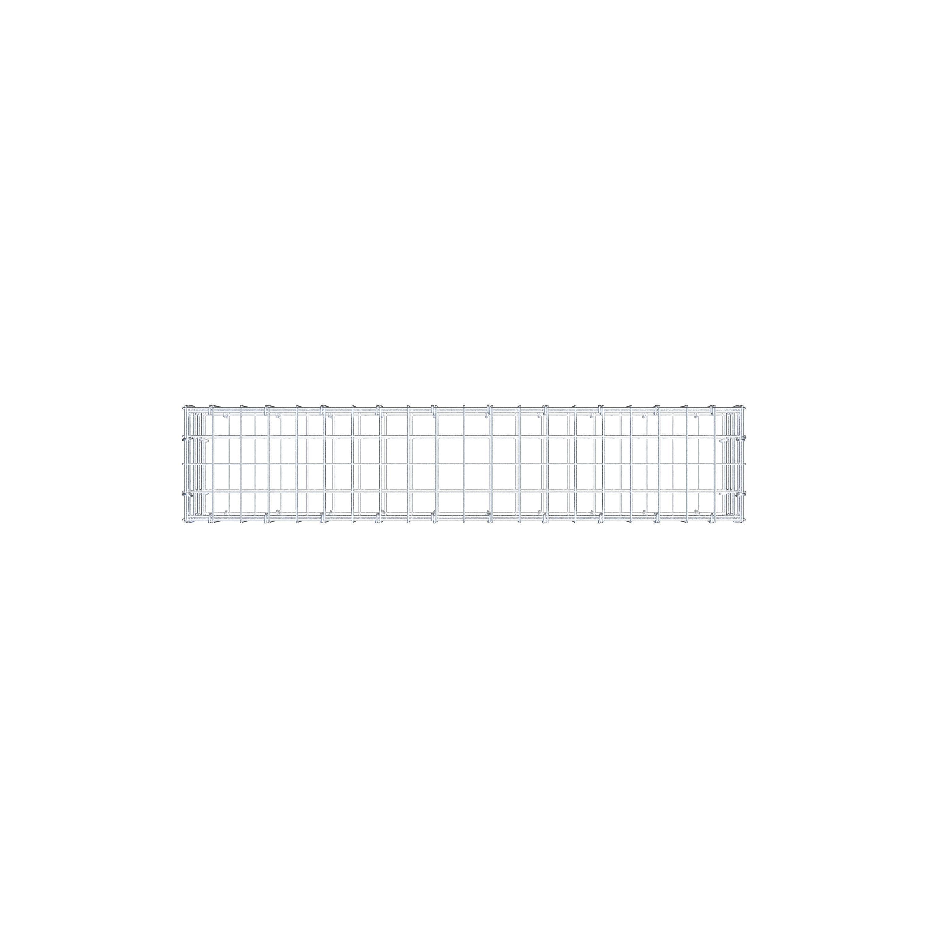 Gabion 100 cm x 20 cm x 20 cm (L x H x D), maskestørrelse 5 cm x 5 cm, C-ring