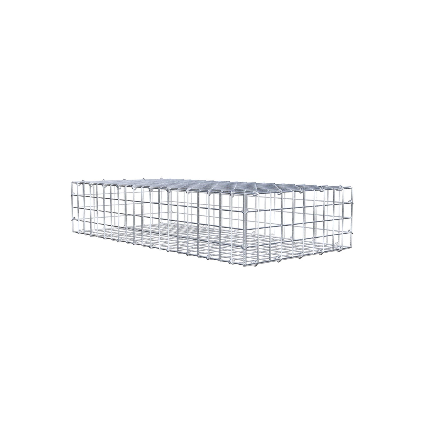 Gabion 100 cm x 20 cm x 50 cm (L x H x D), maskstorlek 5 cm x 5 cm, C-ring