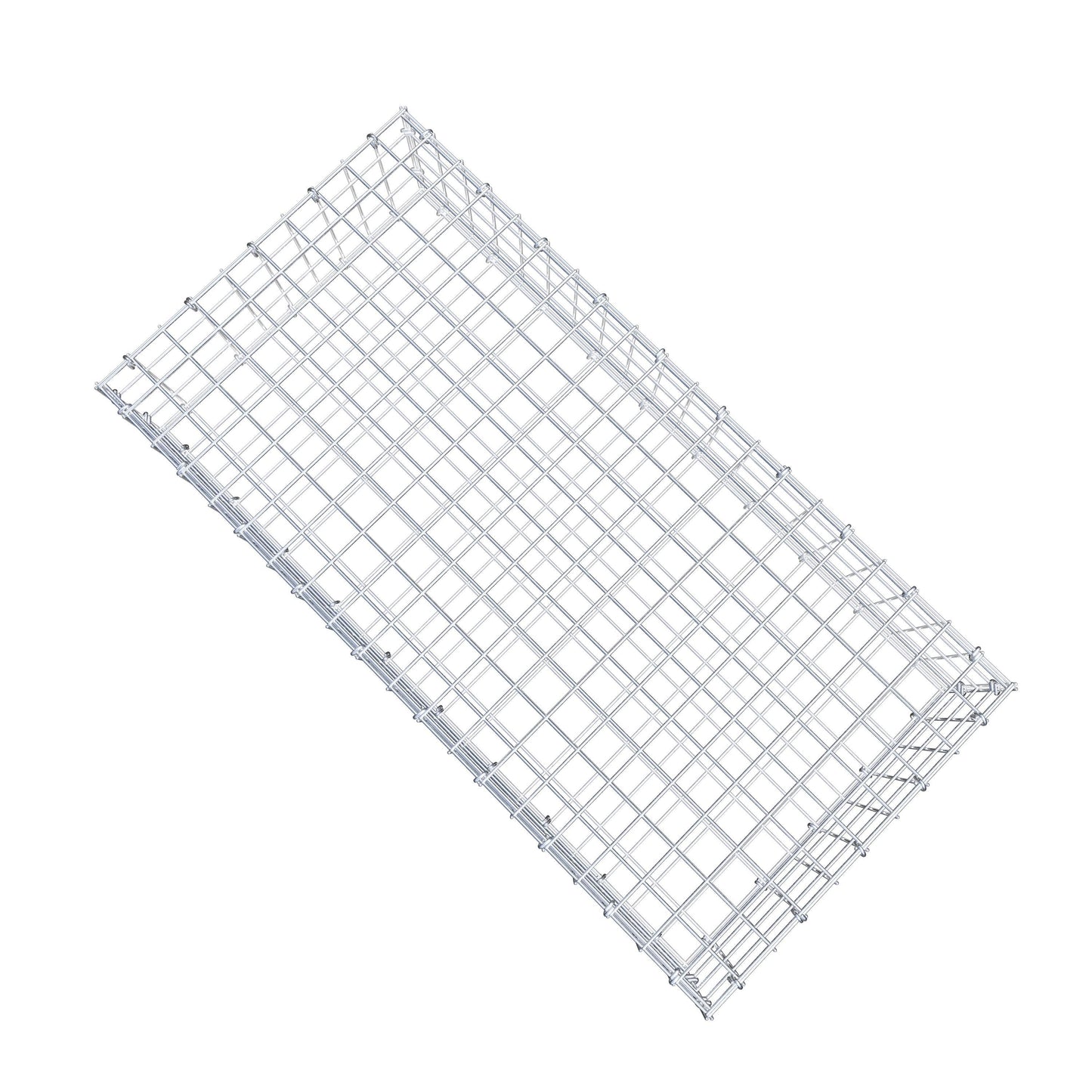Gabion 100 cm x 20 cm x 50 cm (L x H x D), maskstorlek 5 cm x 5 cm, C-ring