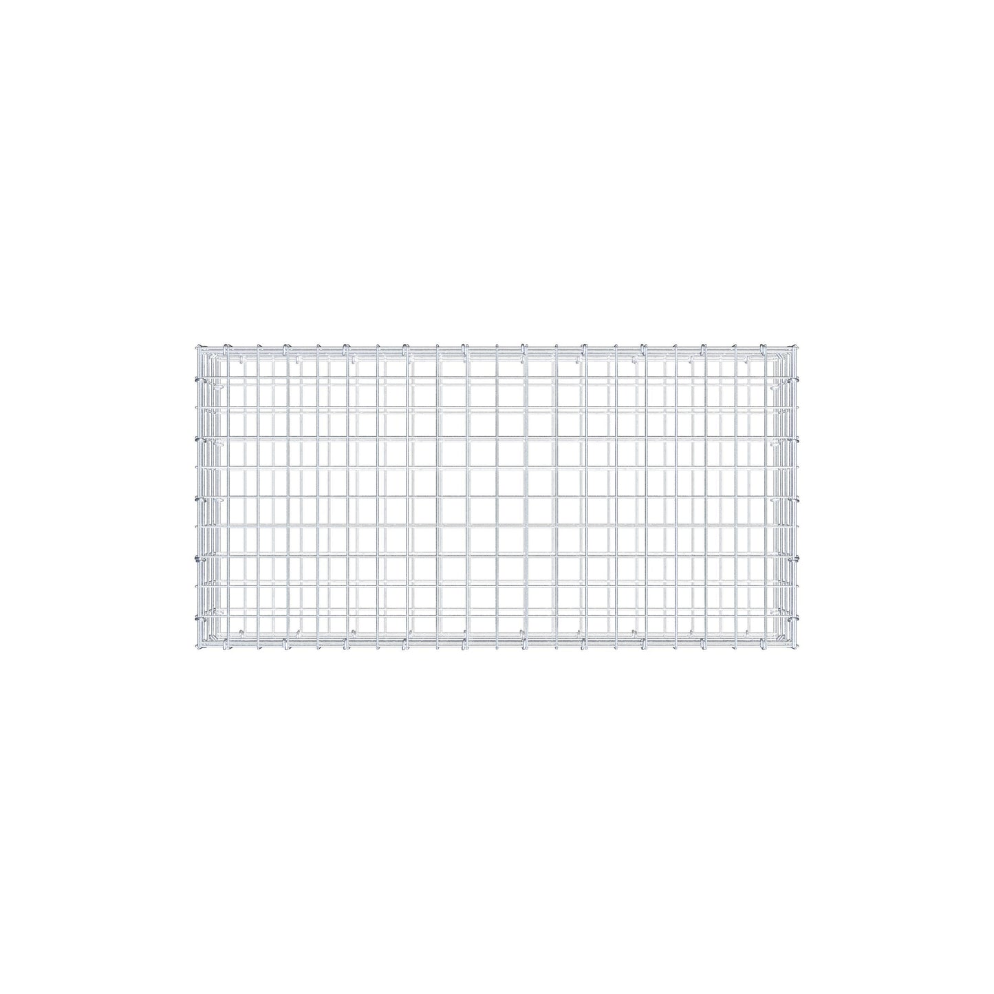 Gabion 100 cm x 20 cm x 50 cm (L x H x D), maskstorlek 5 cm x 5 cm, C-ring