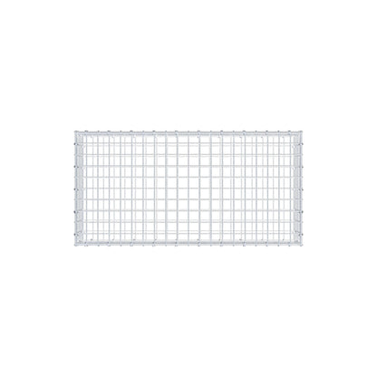 Gabion 100 cm x 20 cm x 50 cm (L x H x D), maskstorlek 5 cm x 5 cm, C-ring