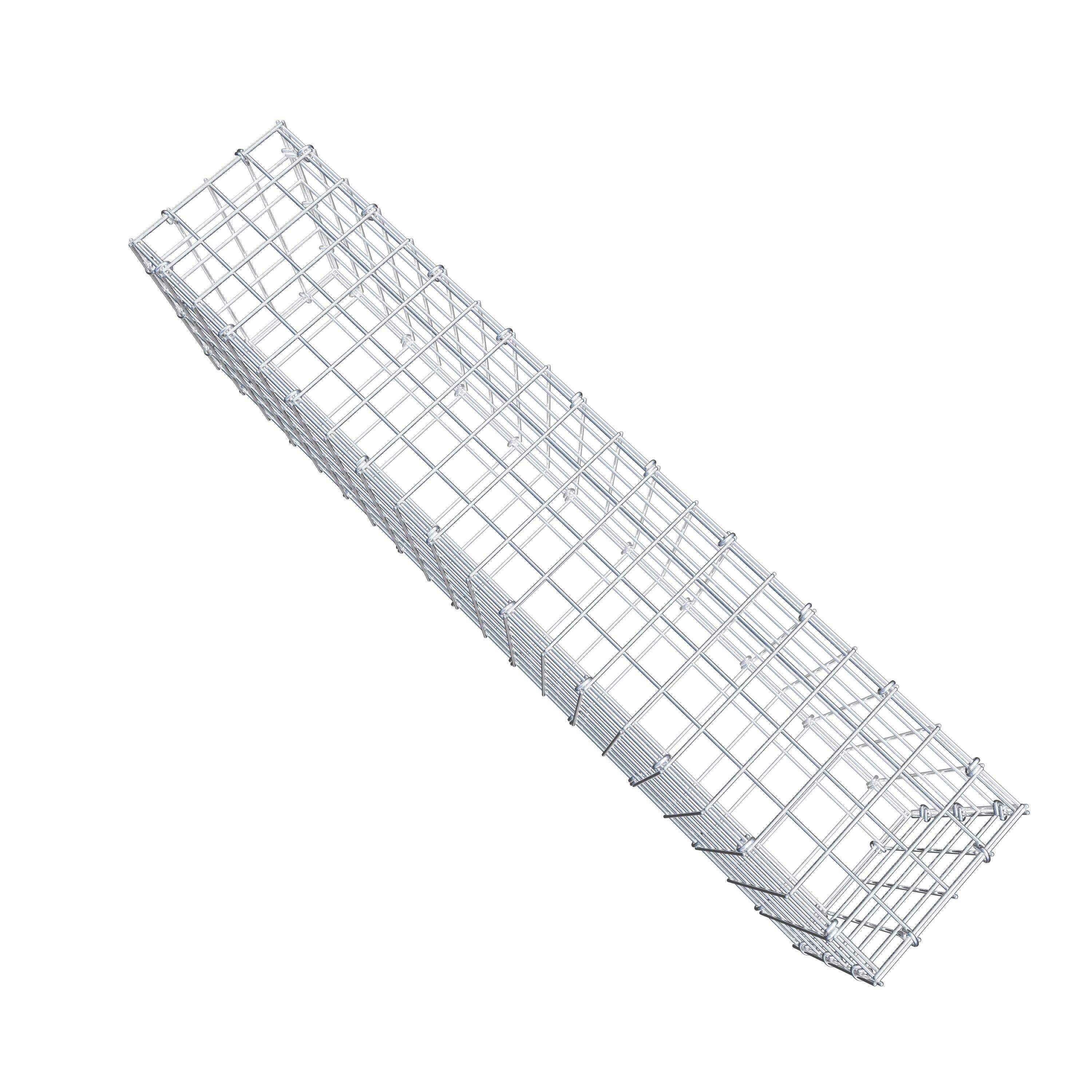 Schanskorf 100 cm x 30 cm x 20 cm (L x H x D), maaswijdte 5 cm x 5 cm, C-ring