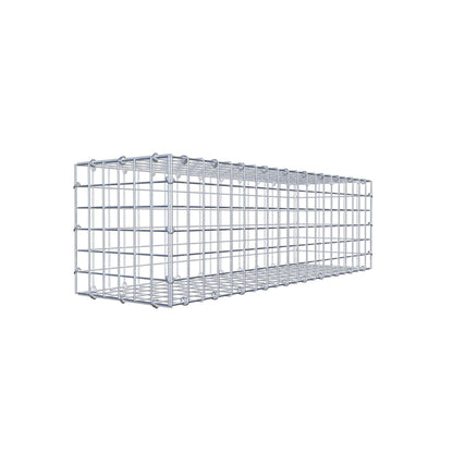 Gavión 100 cm x 30 cm x 30 cm (L x A x P), malla 5 cm x 5 cm, anillo en C