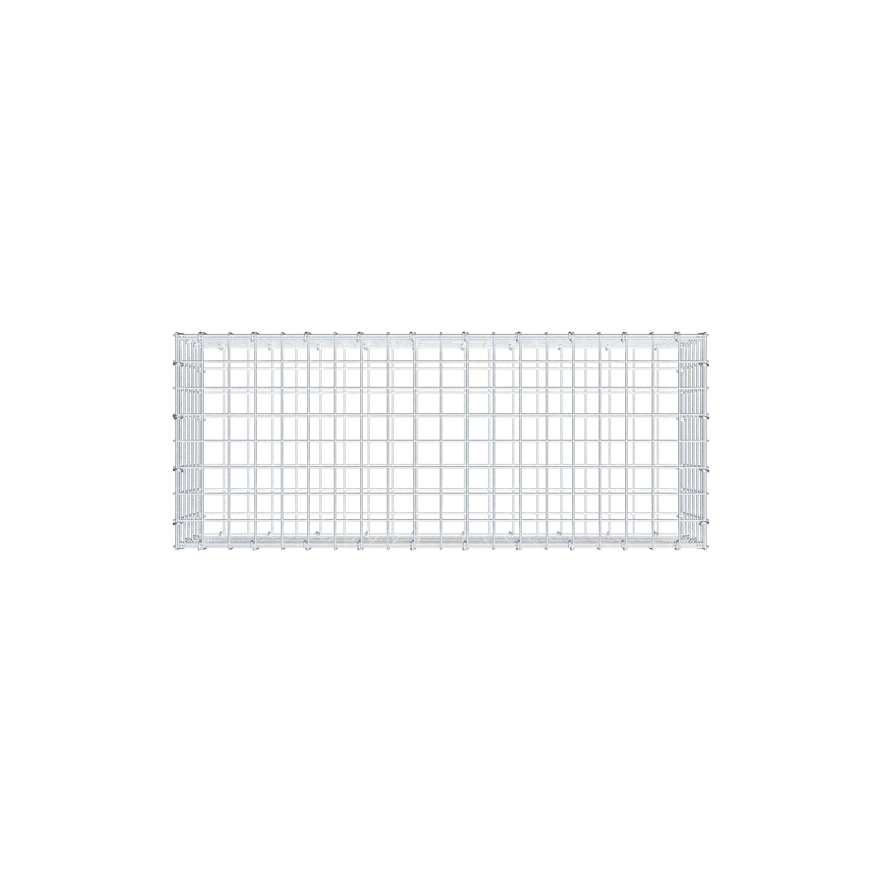 Gabion 100 cm x 30 cm x 40 cm (L x H x D), maskestørrelse 5 cm x 5 cm, C-ring