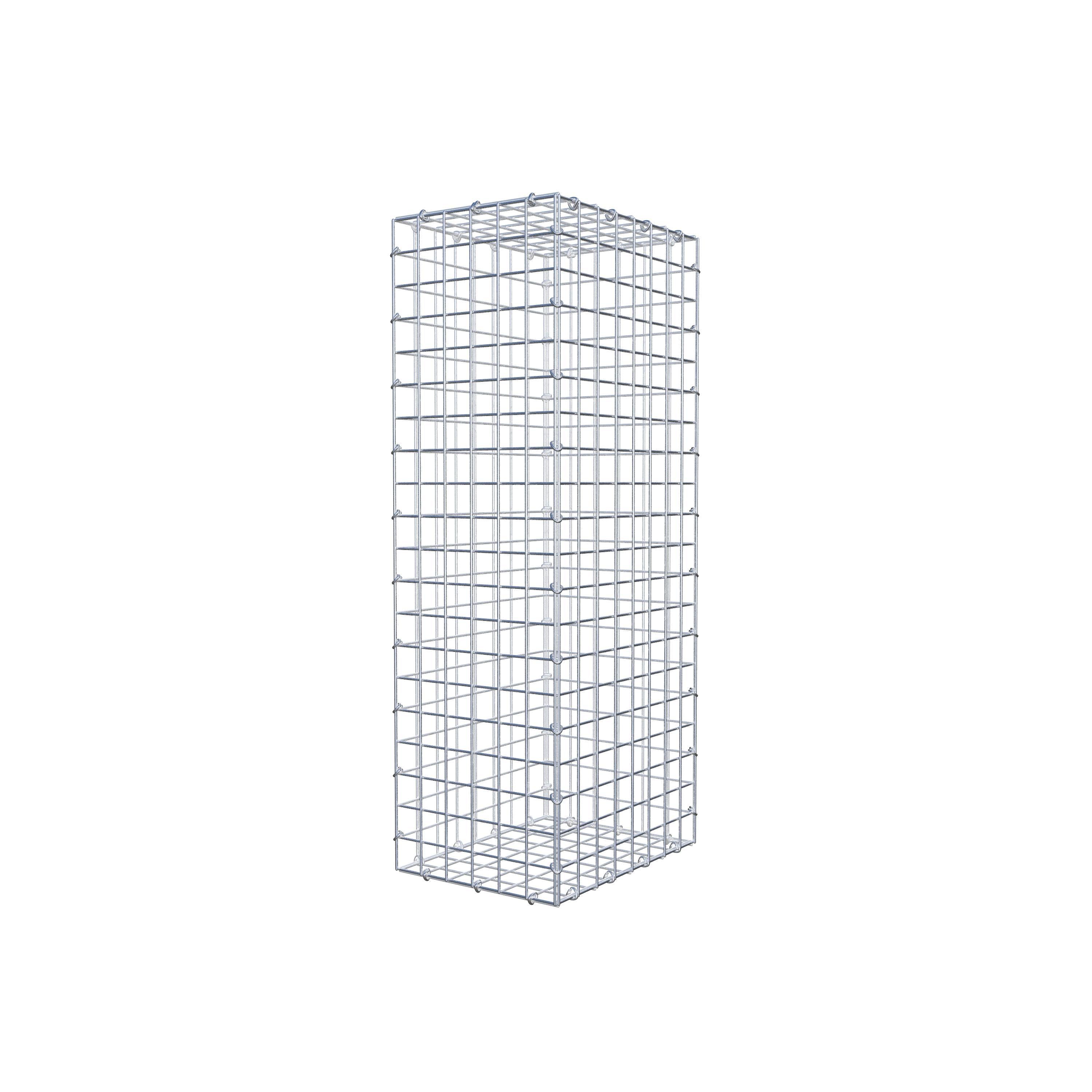 Gabion 100 cm x 40 cm x 30 cm (L x H x D), maskestørrelse 5 cm x 5 cm, C-ring