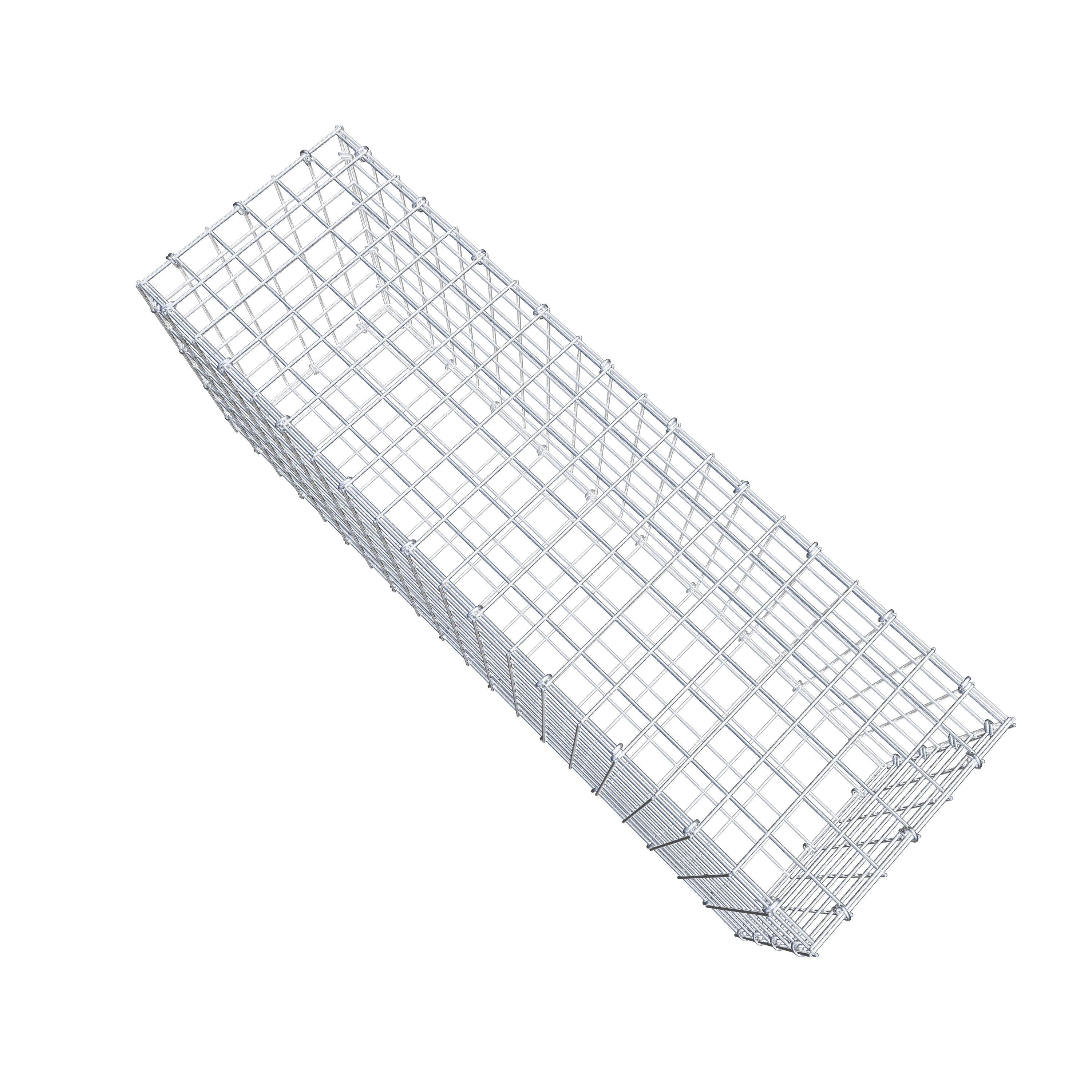 Gabion 100 cm x 40 cm x 30 cm (L x H x D), maskestørrelse 5 cm x 5 cm, C-ring